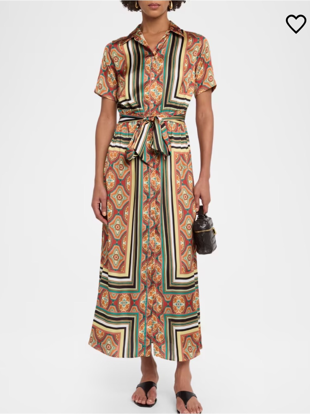 Misa Los Angeles Emil Belted Midi Shirtdress